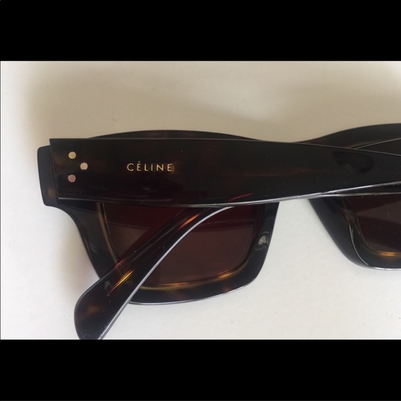 CELINE CL 41396/S GABY SQUARE SUNGLASSES HAVANA - Picture 5 of 8
